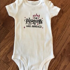 “The Princess Has Arrived” 6M Onesie